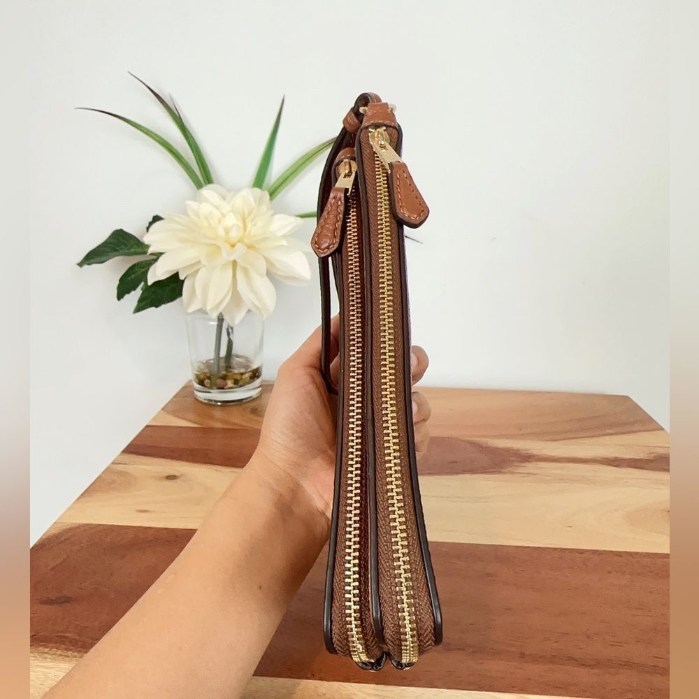 NWT Coach Leather Double Zip Wallet/Wristlet - Picture 3 of 6